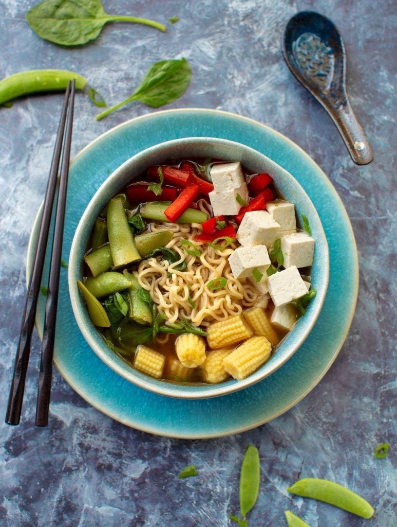 Tofu Ramen Vegetable Soup1