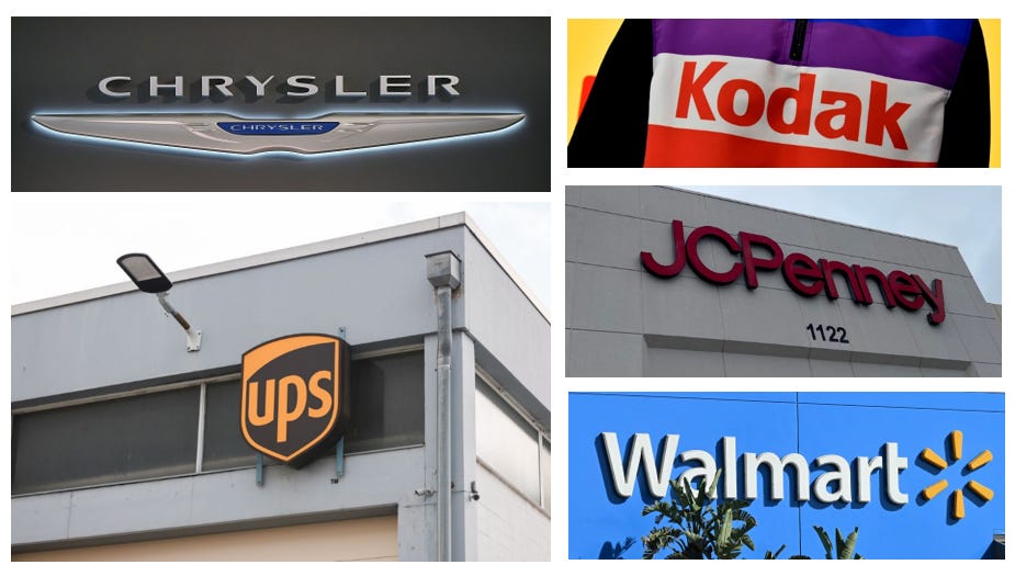 A selection of corporate logos