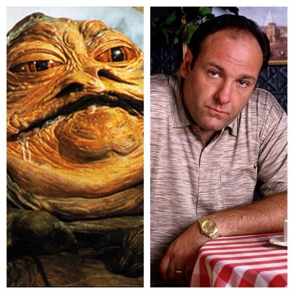 Who wins this fight? on X: "Who wins this fight!?!? Rt- Jabba the Hutt Fav- Tony  Soprano #Jabba #Soprano #WWTF http://t.co/NYPNGJu4kl" / X