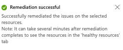 Recommendation completion feedback