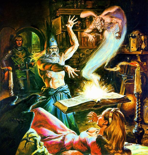 i need the picture of that wizard casting a spell over a woman on the bed w  - The Something Awful Forums