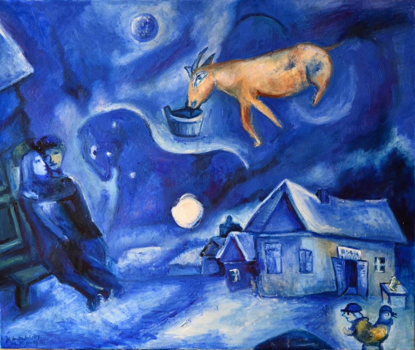 Night At - Marc Chagall - Art Prints by Marc Chagall | Buy Posters, Frames,  Canvas & Digital Art Prints | Small, Compact, Medium and Large Variants
