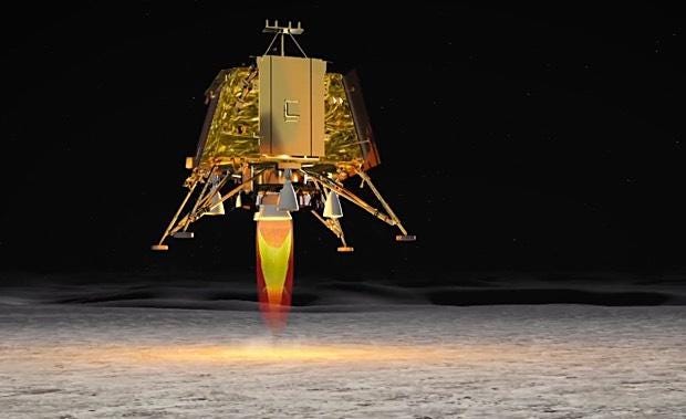 Moon landing: India's Chandrayaan-2 spacecraft poised for historic landing  at south pole of moon today - live stream - CBS News