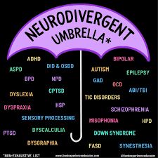 Sonny Jane Wise on Instagram: "it's been over a year since I shared this neurodivergent  umbrella graphic so I thought I would post it again as our wonderful yearly  reminder ✨✨ a
