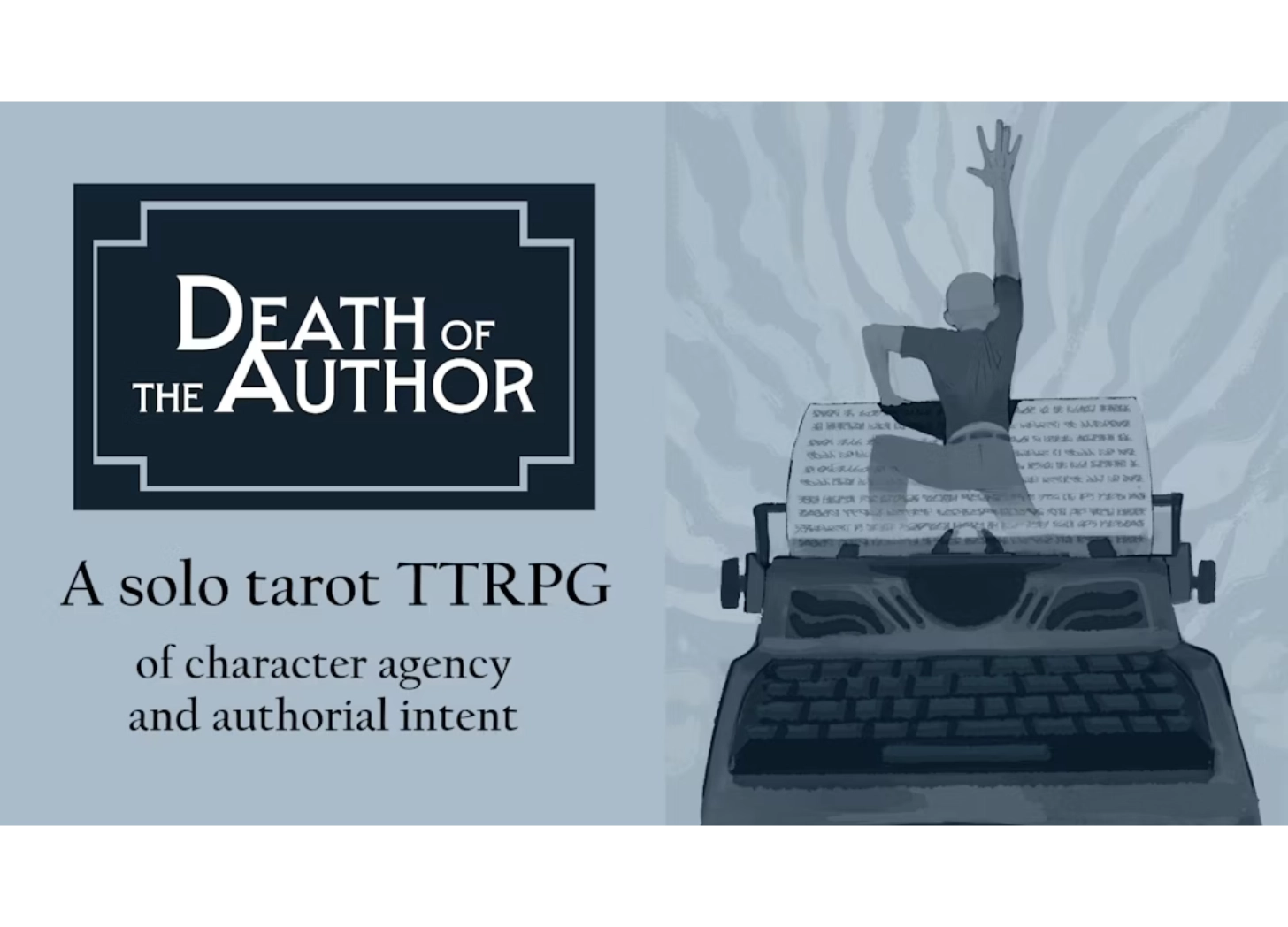 Death of the Author title card. 