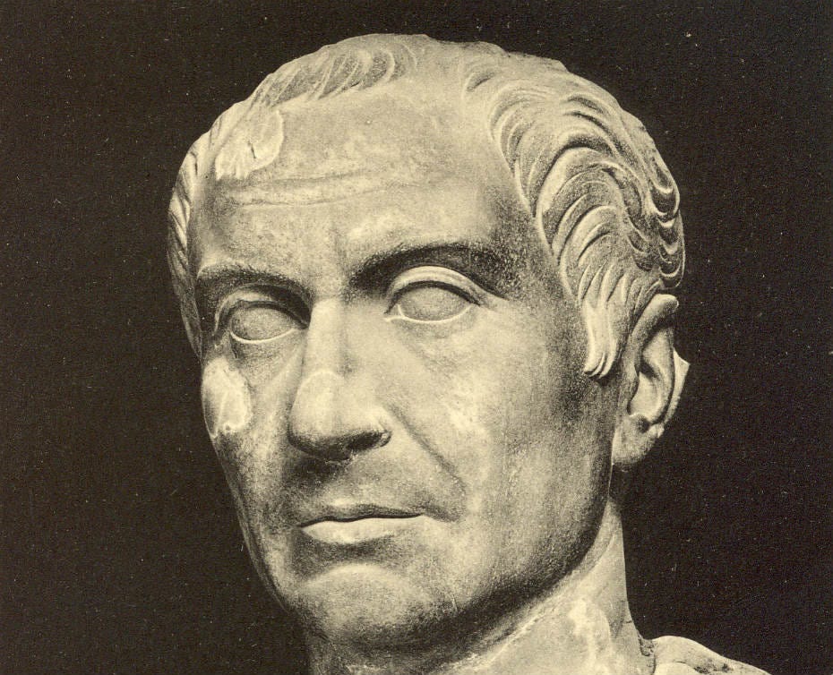 Wikimedia. Julius Caesar tried a bold plan in dealing with his enemies -- one that did not work out as he intended.