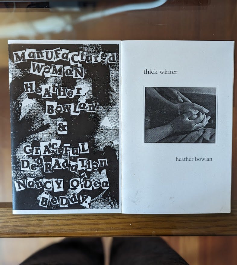 two poetry chapbooks by Heather Bowlan and Nancy Reddy