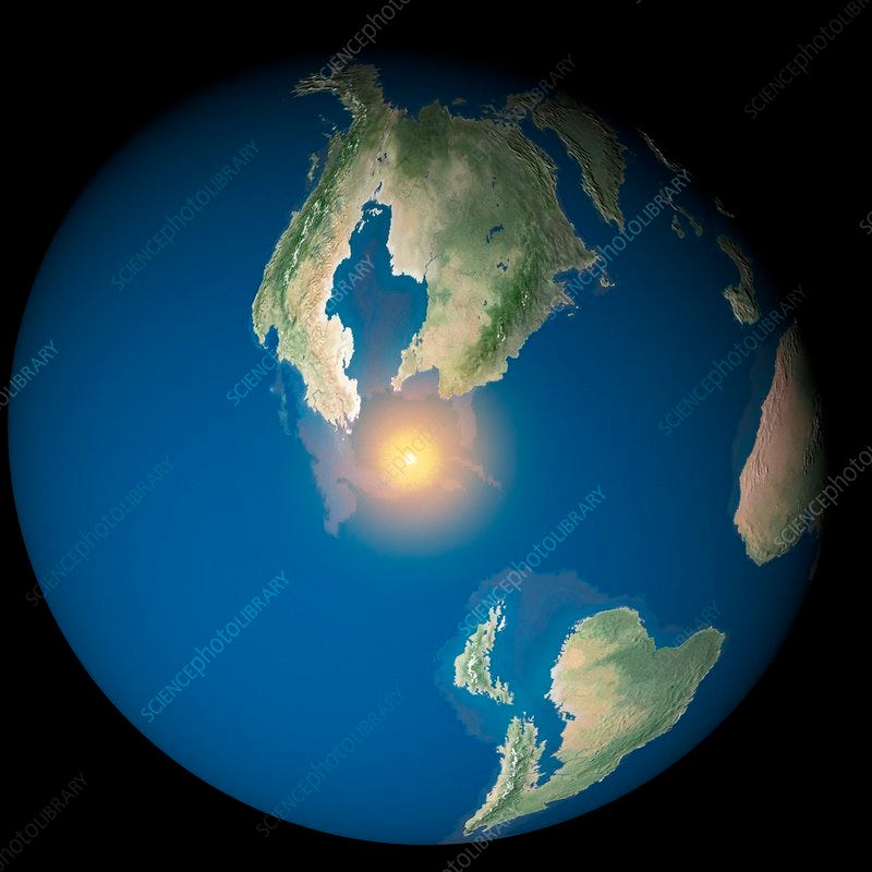 K/T asteroid impact - Stock Image - E402/0089 - Science Photo Library