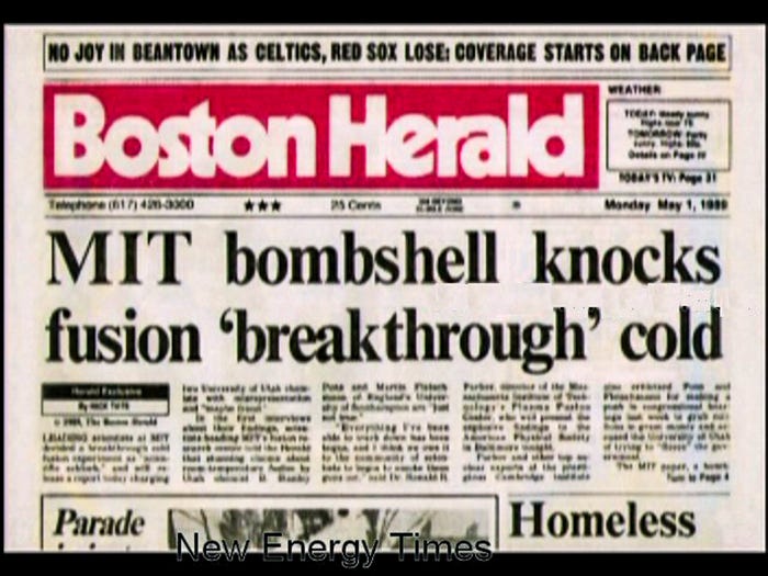 Boston Herald, MIT, Cold, Fusion
