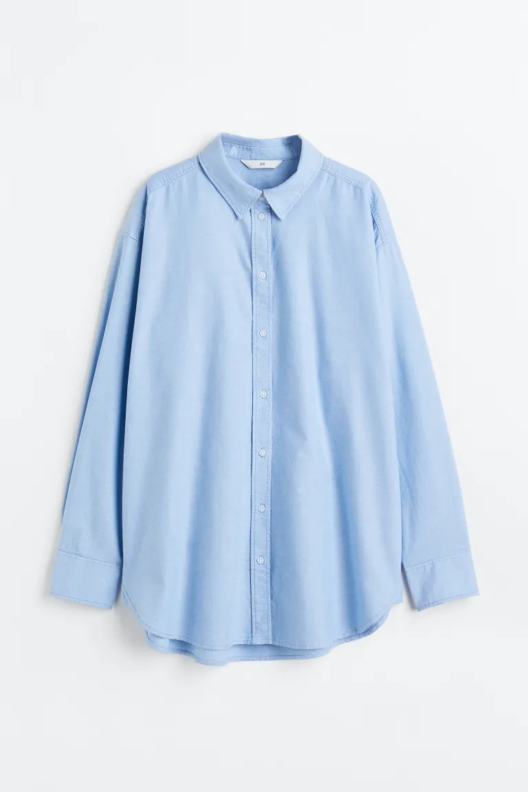 Oxford Shirt - Light blue - Ladies | H&M US 5