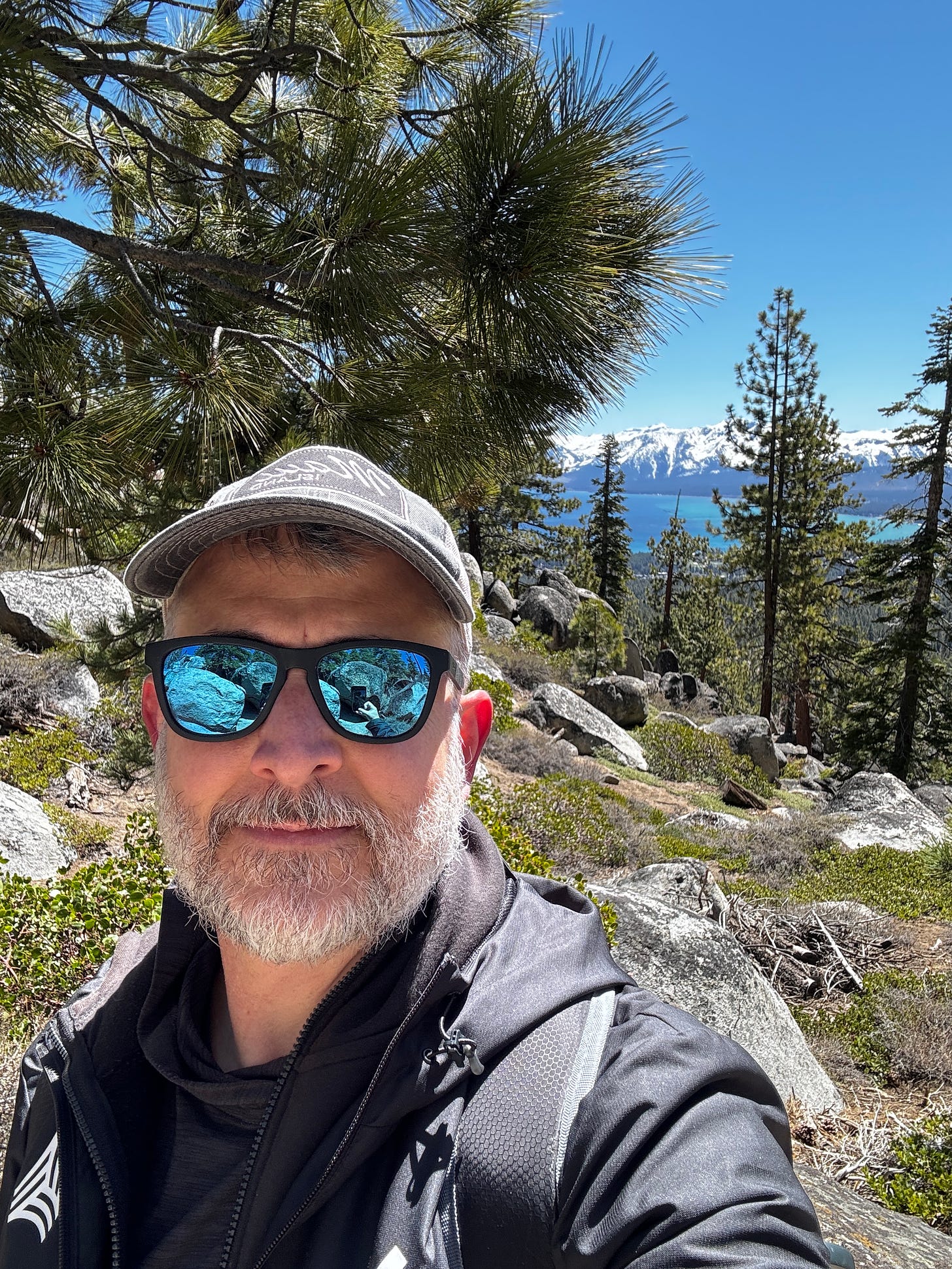 Me hiking near Lake Tahoe