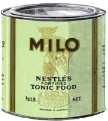 The original can, with Milo and a bull, looking forward to another happy day of being carried about by his best pal. 