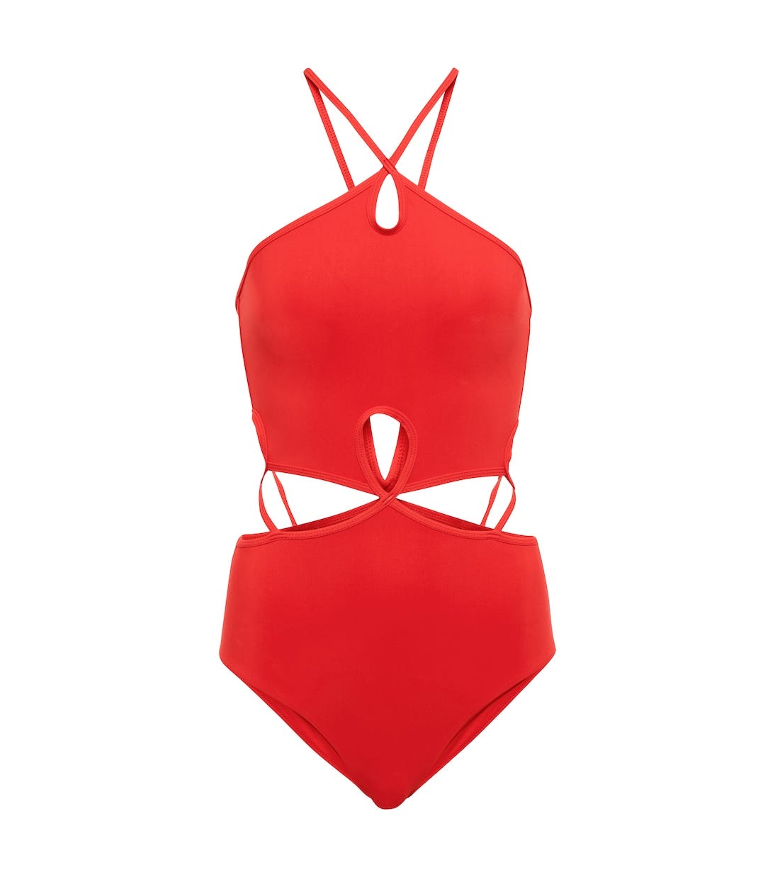 Cutout halterneck swimsuit | Christopher Esber