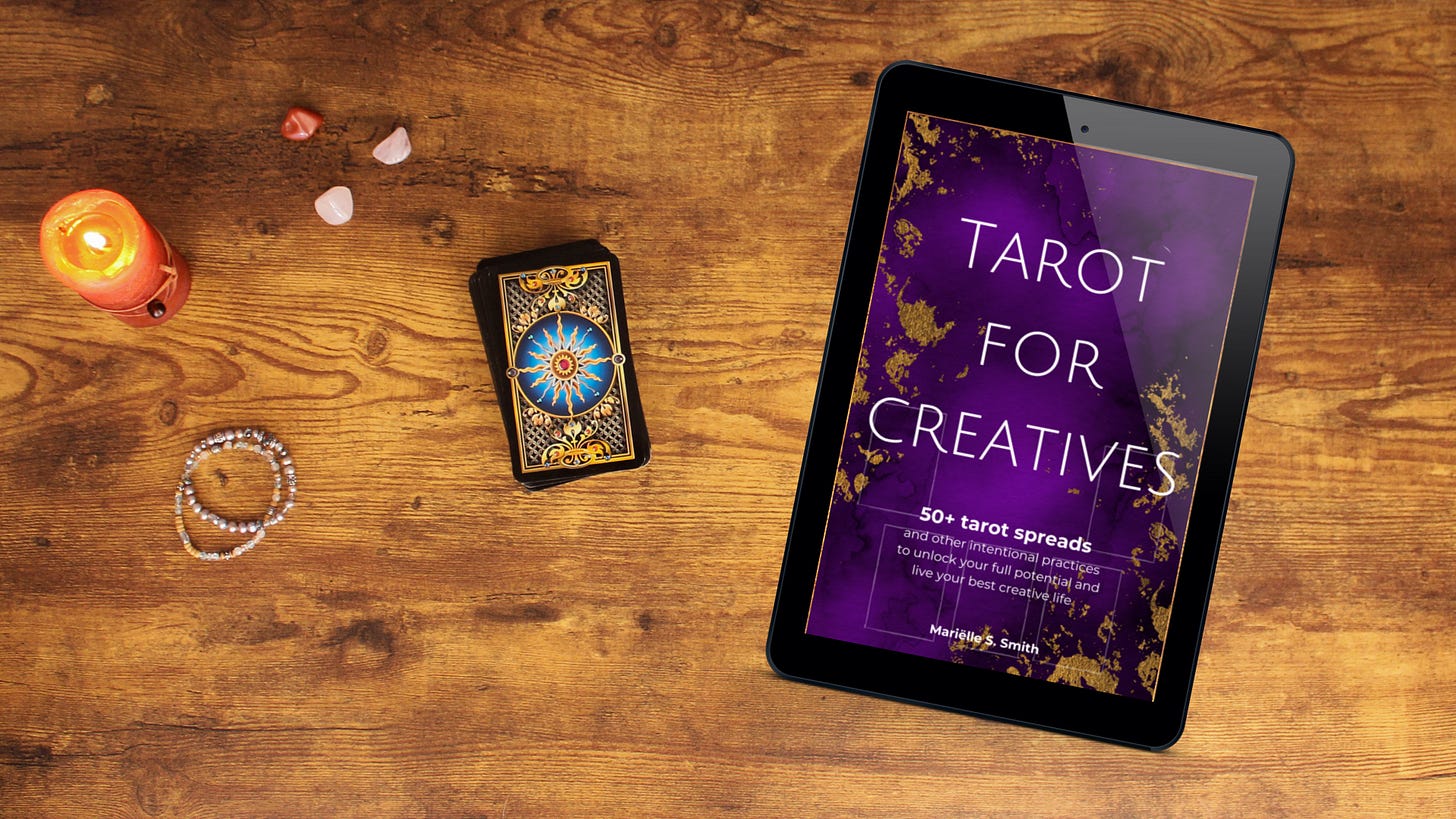 A mock-up of the eBook of Tarot for Creatives