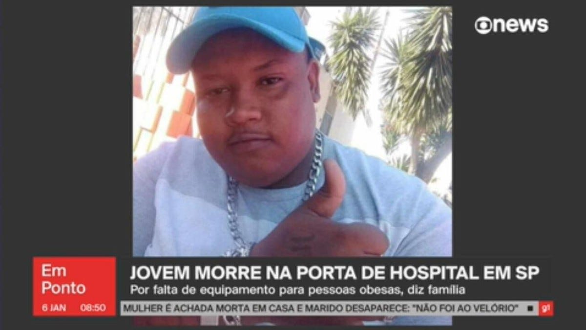 Vídeo mostra mãe gritando por socorro em hospital de SP antes de filho  morrer sem atendimento por falta de maca para obeso | São Paulo | G1