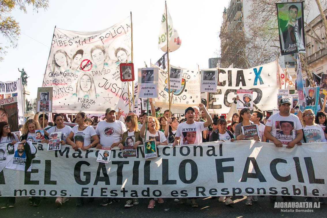 Se realiza la 9° Marcha Nacional contra el Gatillo Fácil - Radio Kermes