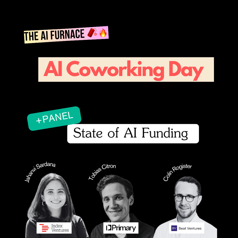 Cover Image for NYC 🗽 AI Coworking Day + Panel on State of AI Funding w/ Index Ventures, Primary VC & Beat Ventures