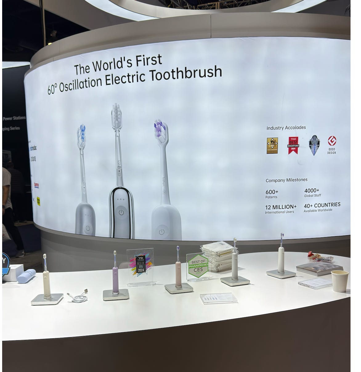 A display of electric toothbrushes

Description automatically generated