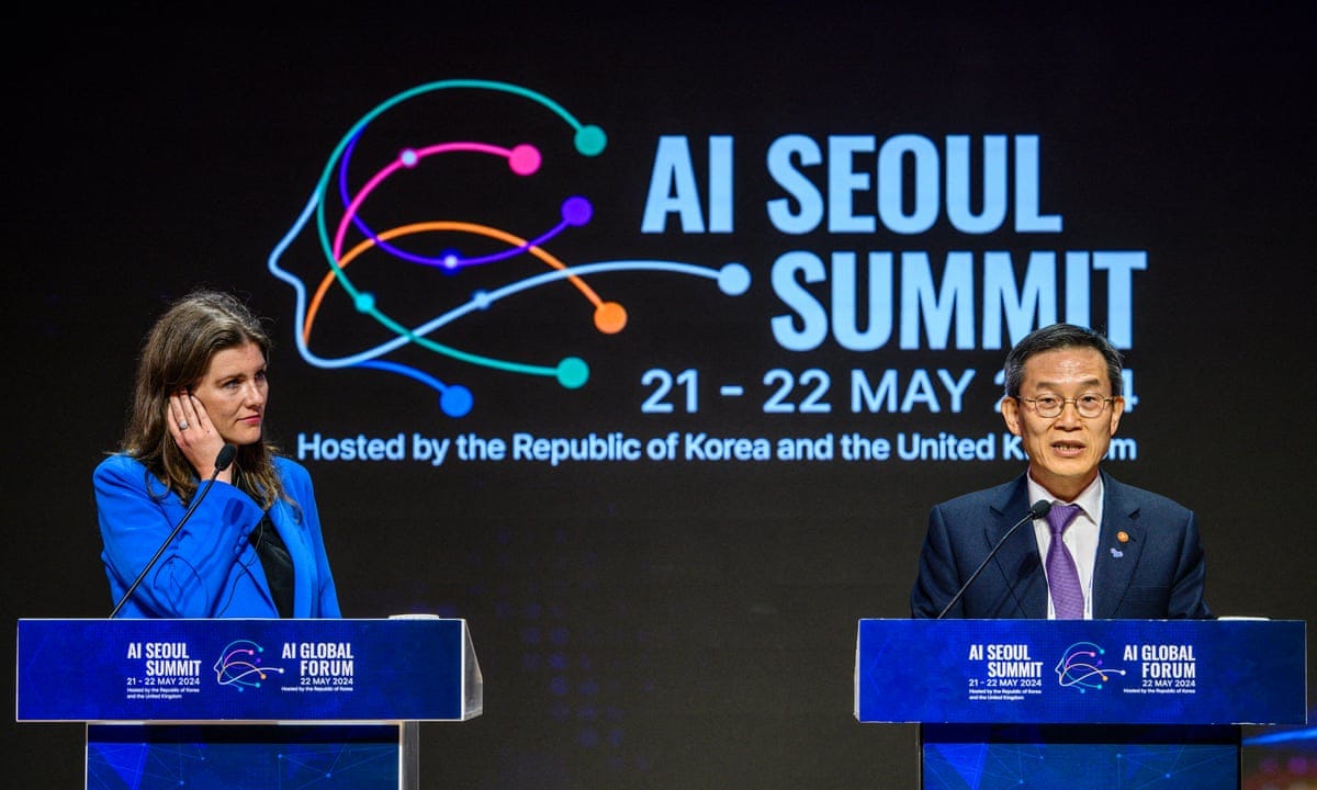 Seoul summit showcases UK's progress on trying to make advanced AI safe |  Artificial intelligence (AI) | The Guardian