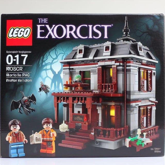 r/weirddalle - Lego sets based on unexpected movie licenses