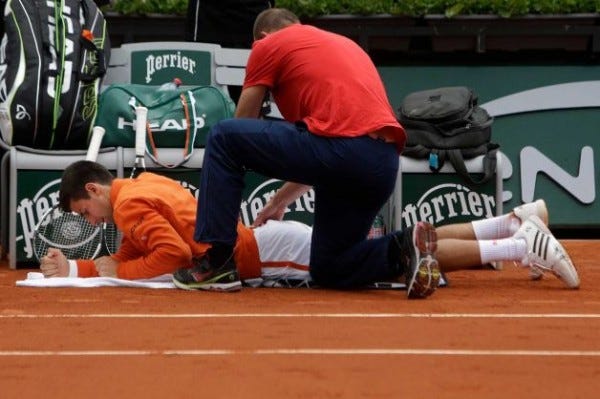 novak djokovic not worried about groin injury french open 2015