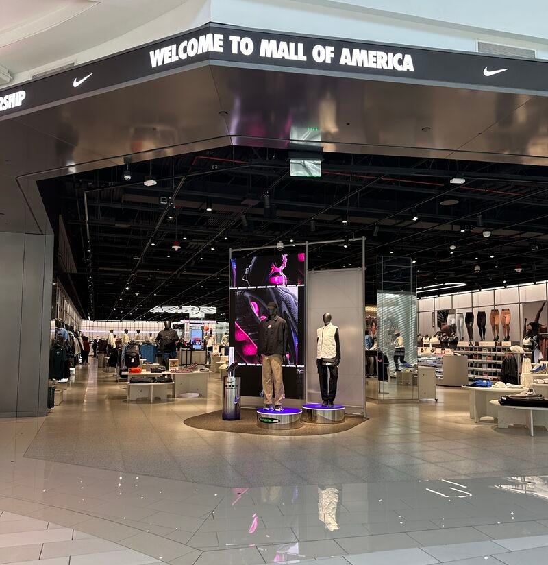 Nike Store Design Mall of America