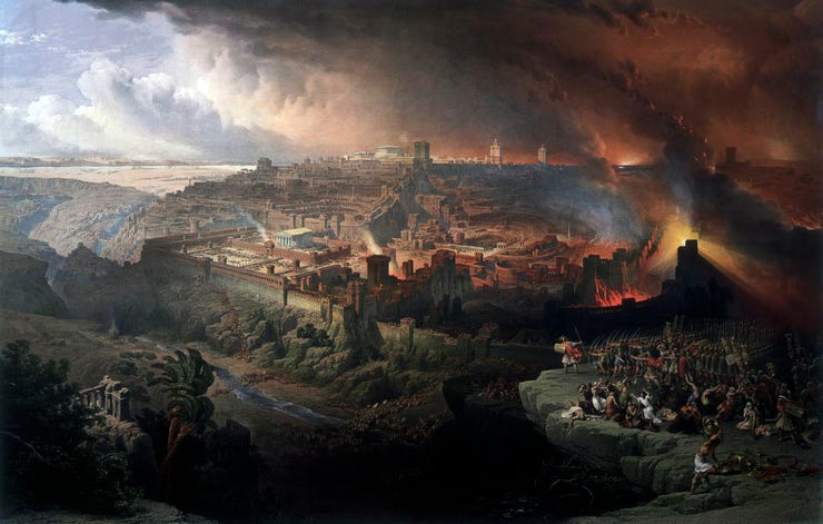 David Roberts (1850), Die Belagerung und Zerstörung Jerusalems