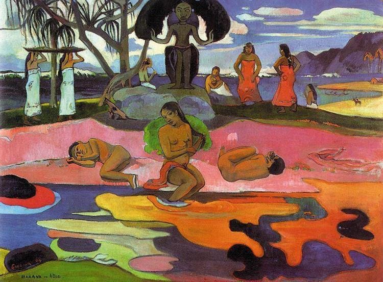 Day of the Gods, 1894 - Paul Gauguin - WikiArt.org