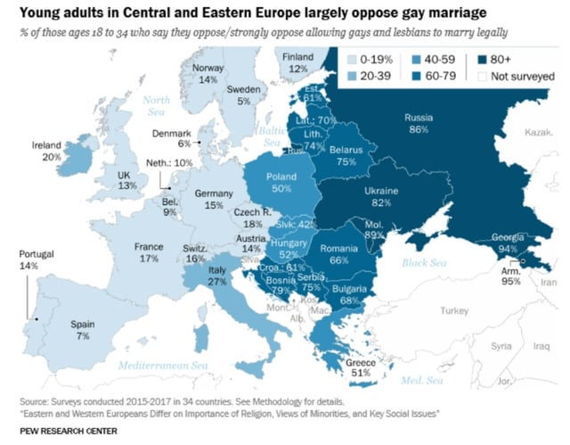 r/MapPorn - a map of europe with blue and white colors
