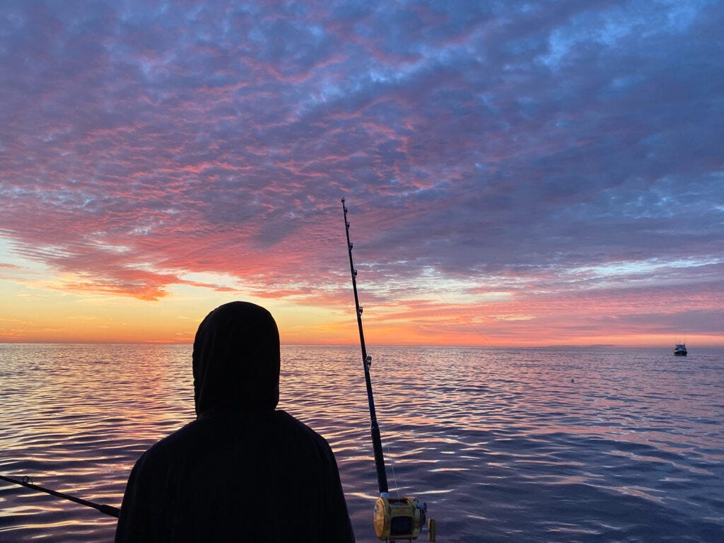 waiting for the bluefin tuna bite