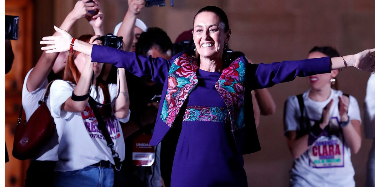 Claudia Sheinbaum, la primera presidenta de México, agradece su triunfo  histórico: 'No llegué sola, llegamos todas'
