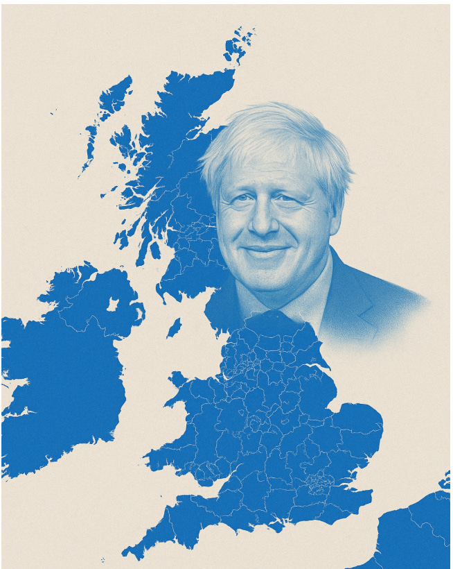 A person in a suit and tie with a map of europe

Description automatically generated