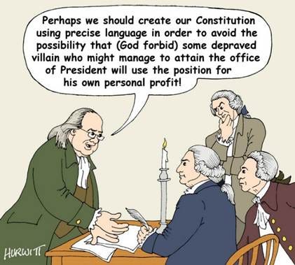 BlackCommentator.com June 28, 2018 - Issue 748: Founding Fathers -  Political Cartoon By Mark Hurwitt, Brooklyn NY