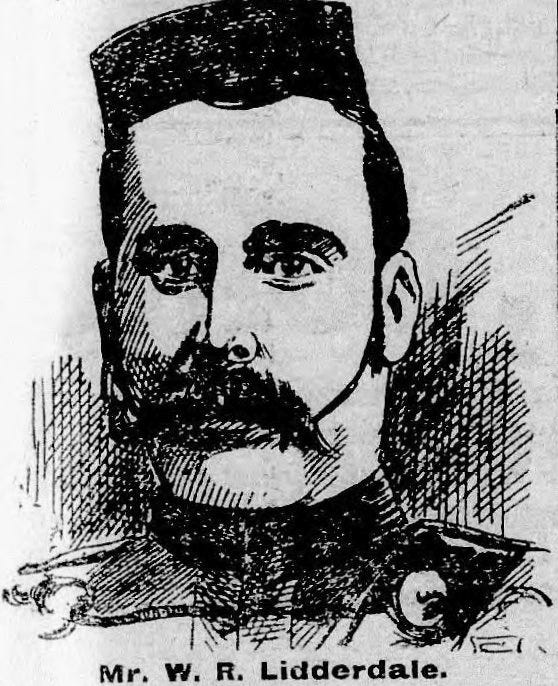 Mr WR Lidderdale, 1913 newspaper sketch