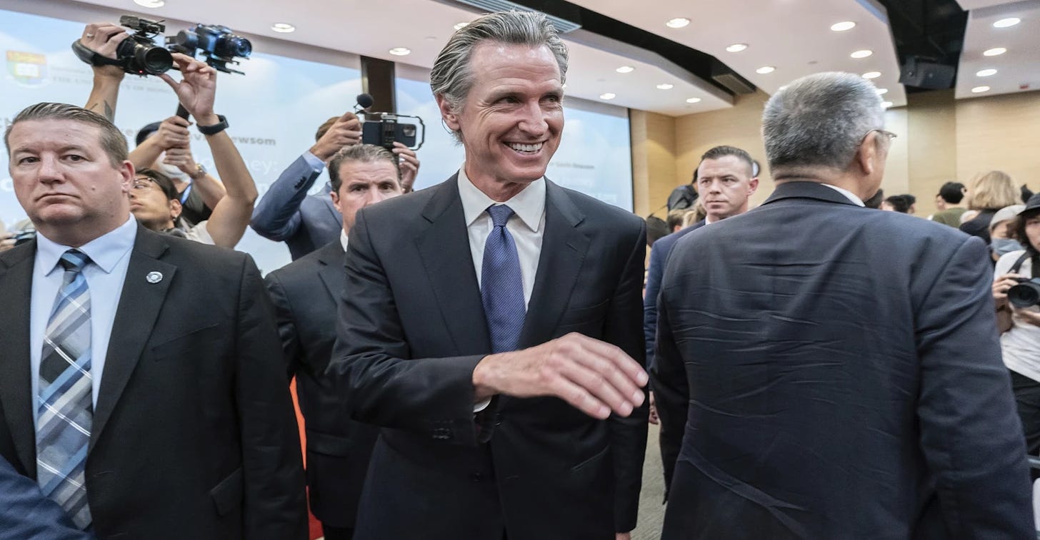 California Governor Gavin Newsom Test Drives BYD During Visit to China