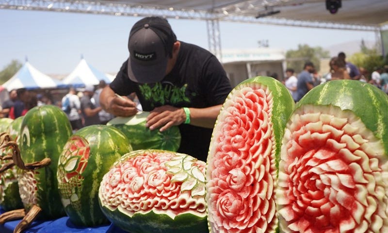 Annual watermelon festival held in California featuring fun events for  families - Global Times