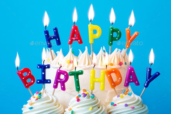 Happy birthday candles Stock Photo by RuthBlack | PhotoDune