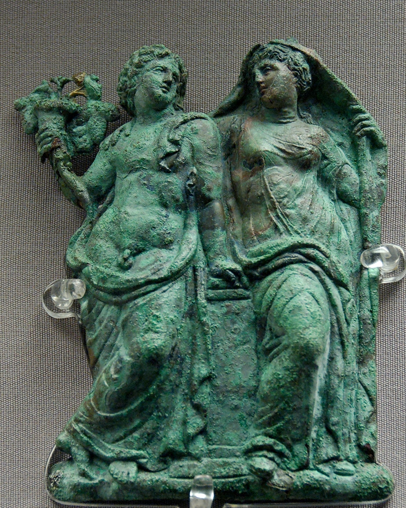 Ariadne as the consort of Dionysus: Bronze Appliqué from Chalki, Rhodes, late 4th century BCE.