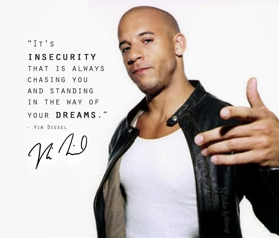 Inspirational quote from Vin Diesel ♡ | Vin diesel, Vin diesel quotes,  Diesel