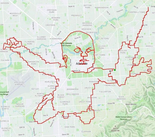 Maps Mania: Strava Art