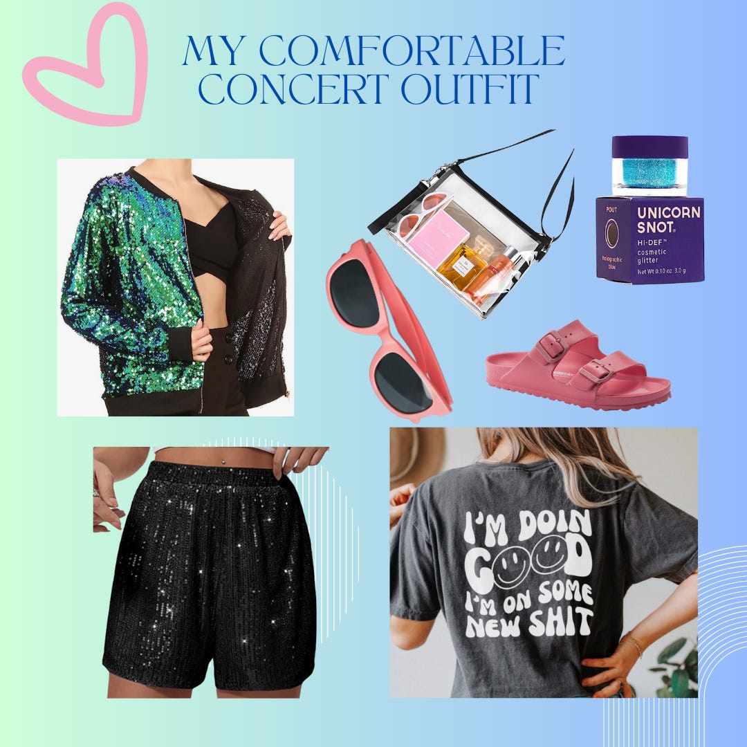 My comfortable Taylor Swift eras tour outfit breakdown