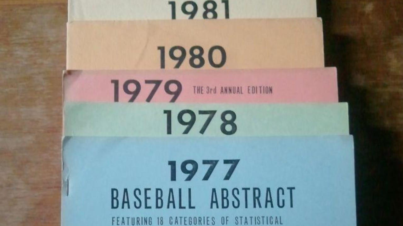 Bill James Baseball Abstract 1977 1978 1979 1980 1981 1977-81