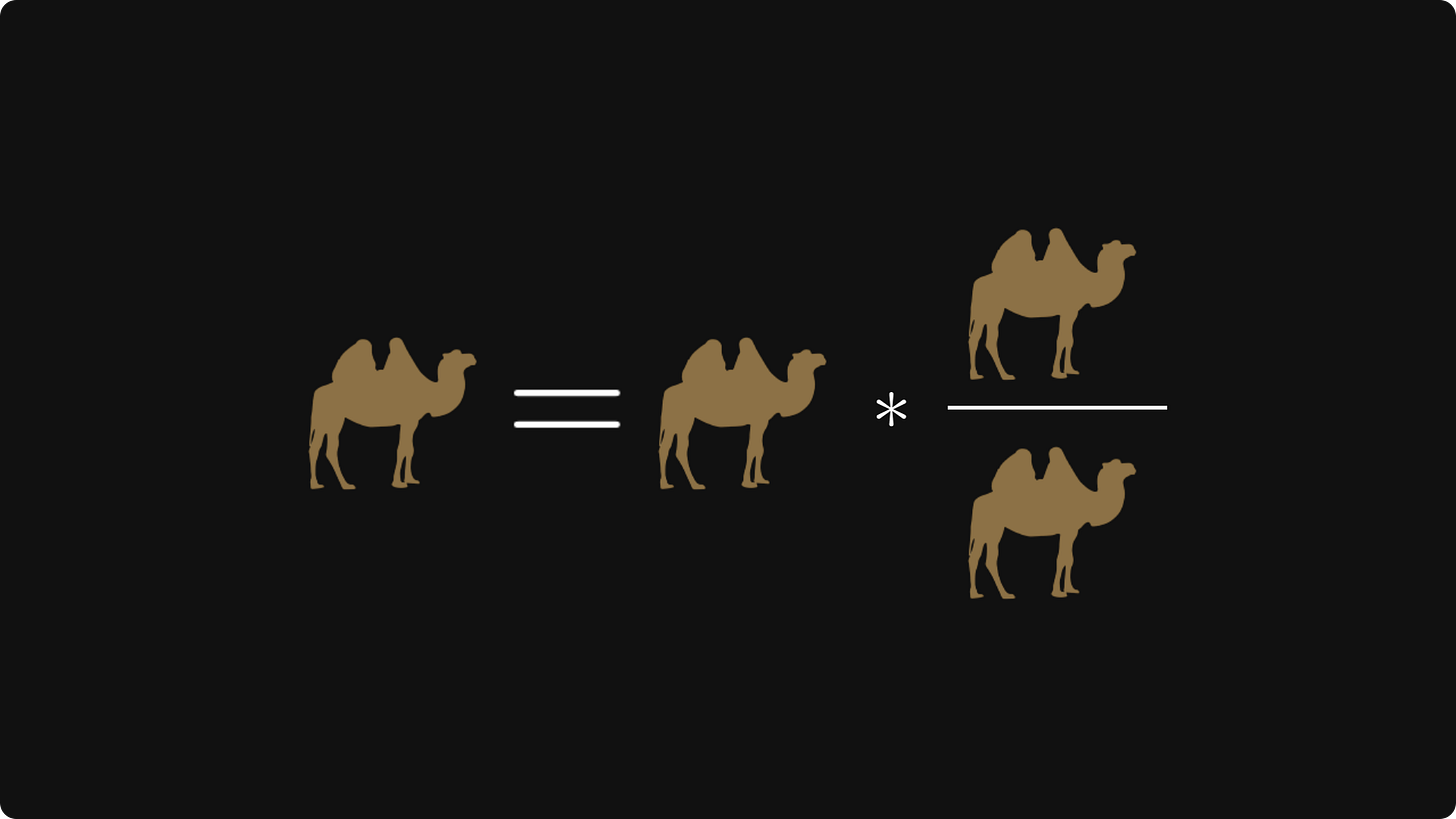 The camel principle, product version