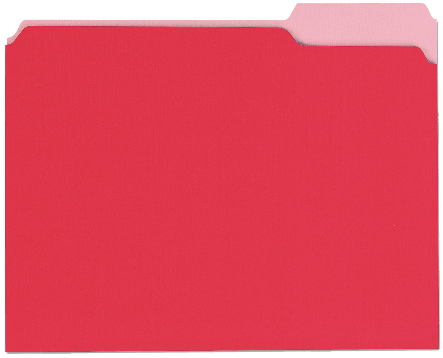 A red file folder