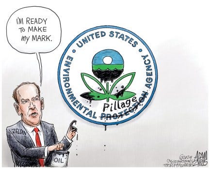 Cartoonist's take: 'Lee Zeldin as EPA Chief' – Daily Freeman