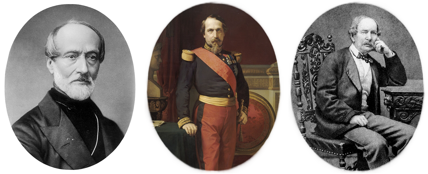 The Three Stooges: Giuseppe Mazzini, Napoleon III, David Urquhart