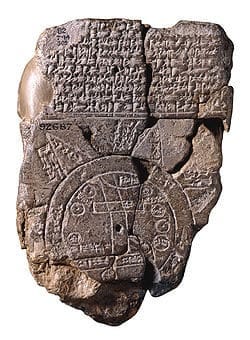 Imago Mundi from Babylonia, 500 BCE.