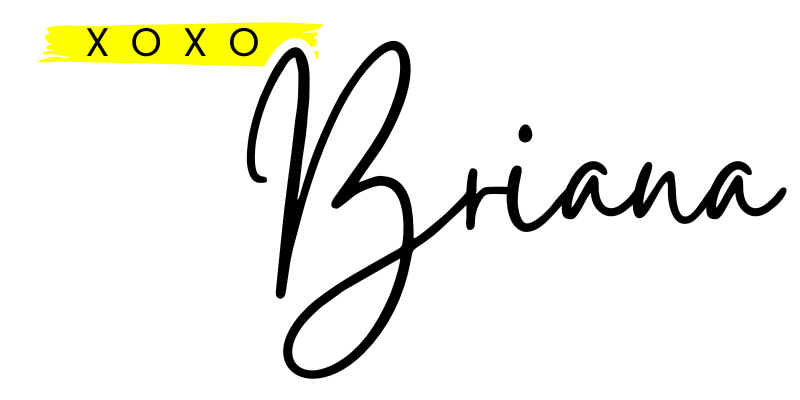 xoxo, Briana signature xoxo, Briana signature