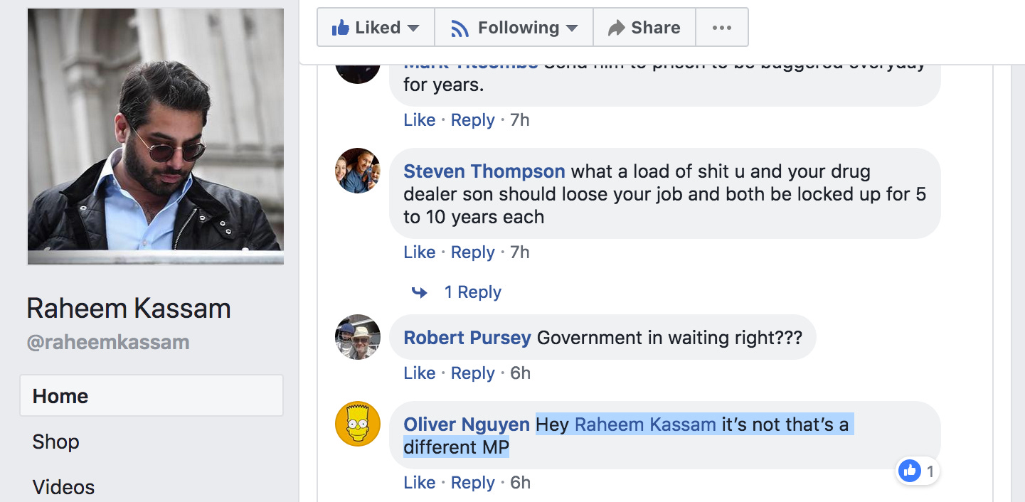 Raheem Kassam - Fiona Onasanya - Kate Osamor Libel Comment 1