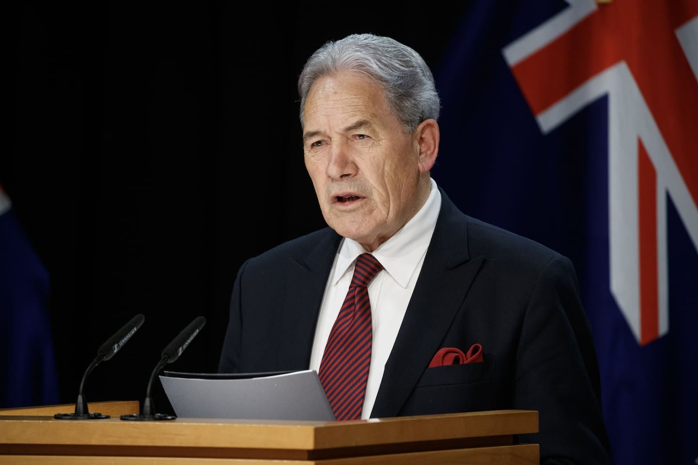 NZ First leader Winston Peters rebuffed the Labour leader's claims. Photo / Mark Mitchell   